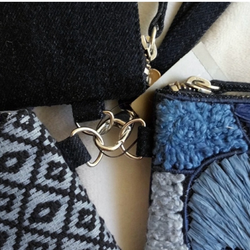 NWT Set of Three (3) Denim Chico’s wristlets - Picture 9 of 10